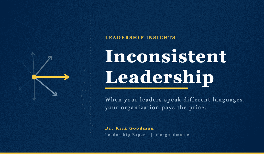 In consistent leadership with Dr Rick Goodman